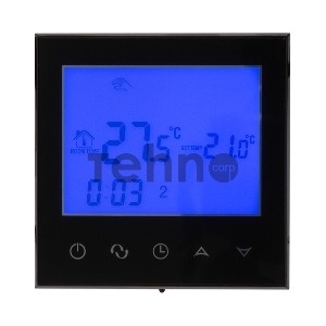 Терморегулятор с автоматическим программированием и сенсорными кнопками R100B (черный) REXANT