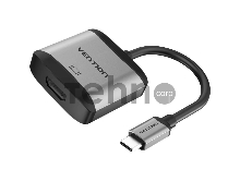 Мультимедиа конвертер Vention USB Type C M/HDMI F, серый Мультимедиа конвертер Vention USB Type C M/HDMI F, серый