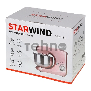 Миксер планетарный Starwind SPM5182 1000Вт розовый