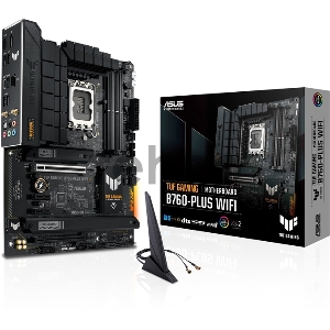 Материнская плата Asus TUF GAMING B760-PLUS WIFI Soc-1700 Intel B760 4xDDR5 ATX AC`97 8ch(7.1) 2.5Gg RAID+HDMI+DP