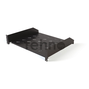 Полка Hyperline TAL3-2U-400-RAL9005 угловая с перфорацией 19