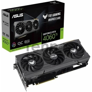 Видеокарта Asus PCI-E 4.0 TUF-RTX4060TI-O8G-GAMING NVIDIA GeForce RTX 4060TI 8192Mb 128 GDDR6 2520/18000 HDMIx1 DPx3 HDCP Ret