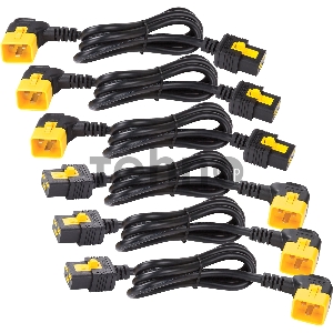 Набор кабелей питания APC AP8716R 1.83м Power Cord Kit (6 ea), Locking, C19 to C20 (90 Degree), 1.8m