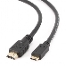 Кабель HDMI-miniHDMI Gembird/Cablexpert , v1.4, 19M/19M, 1.8м, 3D, Ethernet, черный, позол.разъемы, экран, пакет(CC-HDMI4C-6), фото 5