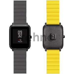 Универсальный силиконовый ремешок для часов 20 mm LYAMBDA ACRUX DSJ-32-20-GY Grey/Yellow Универсальный силиконовый ремешок для часов 20 mm LYAMBDA ACRUX DSJ-32-20-GY Grey/Yellow