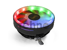 Кулер ExeGate EX286158RUS Dark Magic EE126XL-PWM.RGB (Al black coating, 4 copper heatpipe, LGA775/1150/1151/1155/1156/1200/AM2/AM2+/AM3/AM3+/AM4/FM1/FM2/754/939/940, TDP 125W, Fan 120mm, PWM, 900-2000RPM, Hydro bearing, 4pin, 11-24db, 410г, черный, RGB подсветка, с термопастой, на защелках, Retail color box)