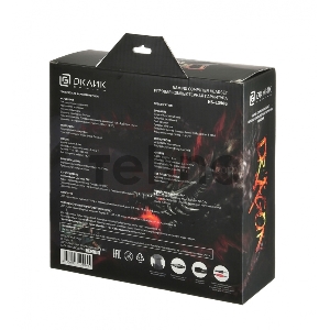 Гарнитура Oklick HS-L390G DRAGON black/red 1.8m (JD-728S)