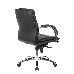 Кресло руководителя Бюрократ T-9927SL-LOW/BLACK низкая спинка черный кожа крестовина хром, фото 6