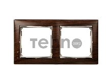 Рамка 2п гор ТемнДер/Сереб VLN Рамка 2п гор ТемнДер/Сереб VLN