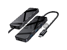 Мультифункциональный хаб Vention USB-C > HDMI v2.0/3xUSB 3.0 OTG/PD (THPBB)