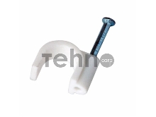 Крепеж кабеля круглый 10 мм, белый (упак. 50 шт) REXANT Крепеж кабеля круглый 10 мм, белый (упак. 50 шт) REXANT