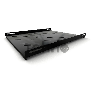 Полка стационарная Hyperline TSH3L-650-RAL9004 (TSH3L-650-RAL9005) глубина 650 мм, с боковым креплением, нагрузка до 20 кг, для шкафов серии TTB, TTR, TTC2, 485х650мм (ШхГ), цвет черный