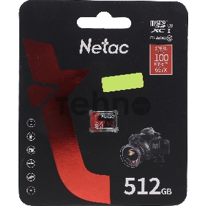 Флеш-накопитель NeTac P500 Extreme Pro MicroSDXC 512GB V30/A1/C10 up to 100MB/s