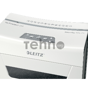 Шредер Leitz IQ PROTECT Premium 4M белый (секр.P-5)/фрагменты/4лист./14лтр./скрепки/скобы
