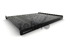 Полка стационарная Hyperline TSH3L-650-RAL9004 (TSH3L-650-RAL9005) глубина 650 мм, с боковым креплением, нагрузка до 20 кг, для шкафов серии TTB, TTR, TTC2, 485х650мм (ШхГ), цвет черный