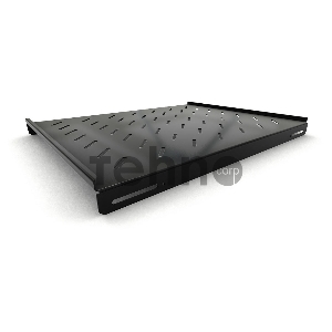 Полка стационарная Hyperline TSH3L-650-RAL9004 (TSH3L-650-RAL9005) глубина 650 мм, с боковым креплением, нагрузка до 20 кг, для шкафов серии TTB, TTR, TTC2, 485х650мм (ШхГ), цвет черный