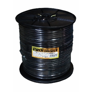 Кабель КВК-П-2 +2x0,75 мм² (Cu/CCA) (96) черный (бухта 200 м) PROconnect