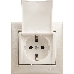 Розетка Valena с заземлением с крышкой (белая), фото 11