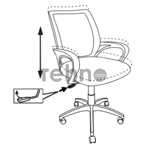 Кресло Бюрократ CH-W695NLT розовый TW-06A TW-13A сетка/ткань крестовина пластик пластик белый