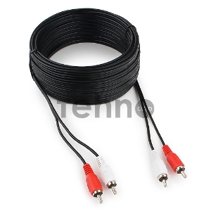 Кабель аудио Cablexpert CCA-2R2R-15M, 2xRCA / 2xRCA, 15м