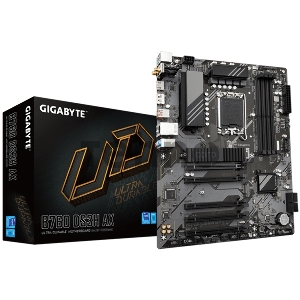 Материнская плата Gigabyte B760 DS3H AX Soc-1700 Intel B760 4xDDR5 mATX AC`97 8ch(7.1) GbLAN RAID+HDMI+DP