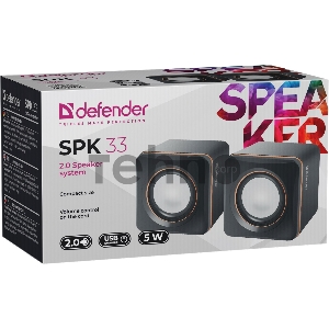 Колонки DEFENDER SPK 33 (2.0 ,5 Вт, питание от USB) 65633