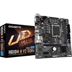 Материнская плата Gigabyte H610M H V2 DDR4 Soc-1700 Intel H610 2xDDR4 mATX AC`97 8ch(7.1) GbLAN+VGA+HDMI
