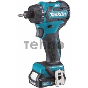 Дрель-шуруповерт MAKITA DF032DWAE 187263  б\щ 10.8в 2х2ачli-ion(слайд) 6-ти гр1\4 0-450\0-1500\м