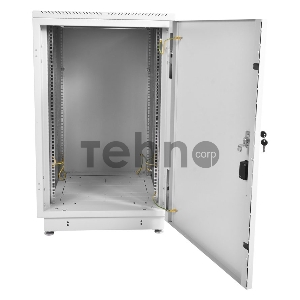 Шкаф телеком. напольный 22U (600x600) дверь металл (ШТК-М-22.6.6-3ААА) (2 коробки)