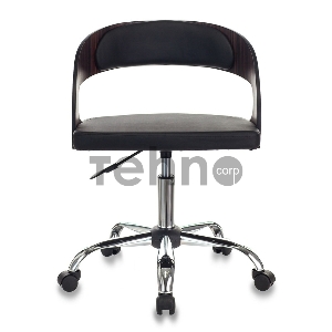 Кресло Бюрократ CH-370SL/BLACK черный искусственная кожа крестовина хром