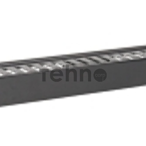 Пластиковый кабельный органайзер с крышкой  ITK 19 , глубина 60мм, 1U, черный