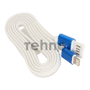 Кабель Gembird USB 2.0 Cablexpert CC-ApUSBb1m, AM/Lightning 8P, 1м, силиконовый шнур, разъемы синий металлик, пакет Кабель Gembird USB 2.0 Cablexpert CC-ApUSBb1m, AM/Lightning 8P, 1м, силиконовый шнур, разъемы синий металлик, пакет