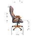 Chairman game 22 Игровое кресло серый/оранжевый (экокожа, регулируемый угол наклона, механизм качания), фото 6