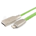 Кабель Cablexpert для Apple CC-G-APUSB01Gn-1M, AM/Lightning, серия Gold, длина 1м, зеленый, блистер, фото 1