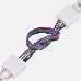 Коннектор соединительный (2 разъема) для RGB светодиодных лент с влагозащитой шириной 10 мм, длина 15 см LAMPER, фото 1