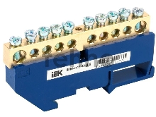 Шина нулевая на DIN-изол. ШНИ-8х12-10-Д-С ИЭК YNN10-812-10D-K07