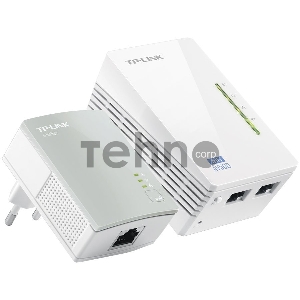 Комплект адаптеров TP-Link TL-WPA4220 KIT, AV600 Powerline с Wi-Fi N300, TL-WPA4220 (1 шт.) + TL-PA4010 (1 шт.)