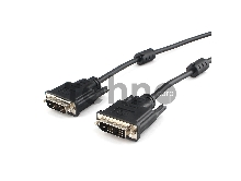 Кабель DVI-D single link Cablexpert CC-DVIL-BK-15, 19M/19M, 4.5м, черный, экран, феррит.кольца, пакет
