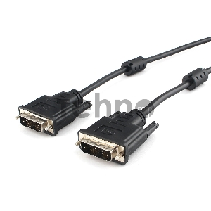 Кабель DVI-D single link Cablexpert CC-DVIL-BK-15, 19M/19M, 4.5м, черный, экран, феррит.кольца, пакет Кабель DVI-D single link Cablexpert CC-DVIL-BK-15, 19M/19M, 4.5м, черный, экран, феррит.кольца, пакет