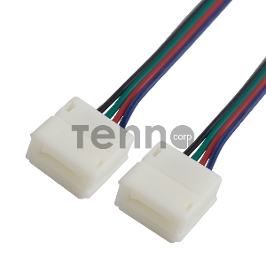 Коннектор соединительный (2 разъема) для RGB светодиодных лент с влагозащитой шириной 10 мм, длина 15 см LAMPER