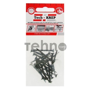 Саморез 3.8х41 гипсокартон-дерево (уп.25шт) пакет Tech-Krep 102372