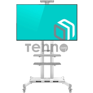 Стойка для телевизора с кронштейном ONKRON TS1881 50-86, мобильная, белая