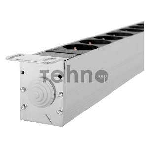 Блок силовых розеток Rem Rem-32, Shuko х 16, IEC 60320 С19 х 8, вход колодка, 1463х45х45 мм (ВхШхГ), 32А, автомат + амперметр, чёрный, без шнура