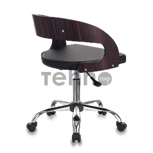 Кресло Бюрократ CH-370SL/BLACK черный искусственная кожа крестовина хром