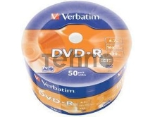 Диск DVD-R Verbatim 4.7Gb 16x Cake Box (50шт) (43788)