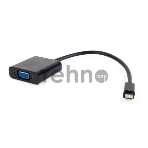 Переходник miniDisplayPort - VGA, Cablexpert A-mDPM-VGAF-02, 20M/15F, длина 15см, черный, пакет Переходник miniDisplayPort - VGA, Cablexpert A-mDPM-VGAF-02, 20M/15F, длина 15см, черный, пакет