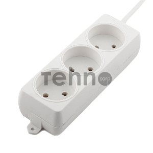 Удлинитель Гарнизон EL-E3-W-5, 3 розетки допустимый ток 6А, длина 5м