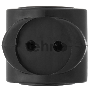 Тройник электрический биметалл 220 В 6 А черный REXANT