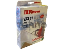 Пылесборники FILTERO VAX 01 Экстра,  пятислойные,  2 шт., для пылесосов VAX