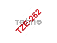 Наклейка ламинированная TZ-E262 (36 мм красн/бел)